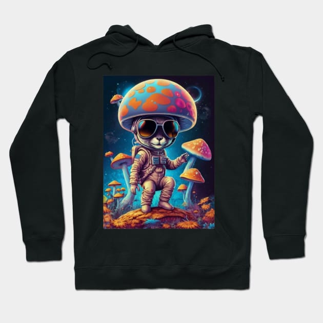 Techno Astronaut T-Shirt - Techno Organism - Catsondrugs.com - Techno, rave, edm, festival, techno, trippy, music, 90s rave, psychedelic, party, trance, rave music, rave krispies, rave flyer Hoodie by catsondrugs.com